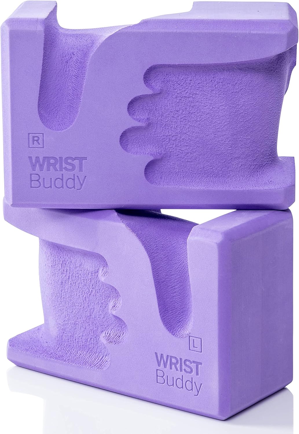 ® Hand-Shaped Ergonomic Yoga Blocks for Optimal Wrist Support During Yoga, Pilates, Pushups, Planks, and Handstands - Patented Non Slip Blocks for Enhanced Stability and Comfort.