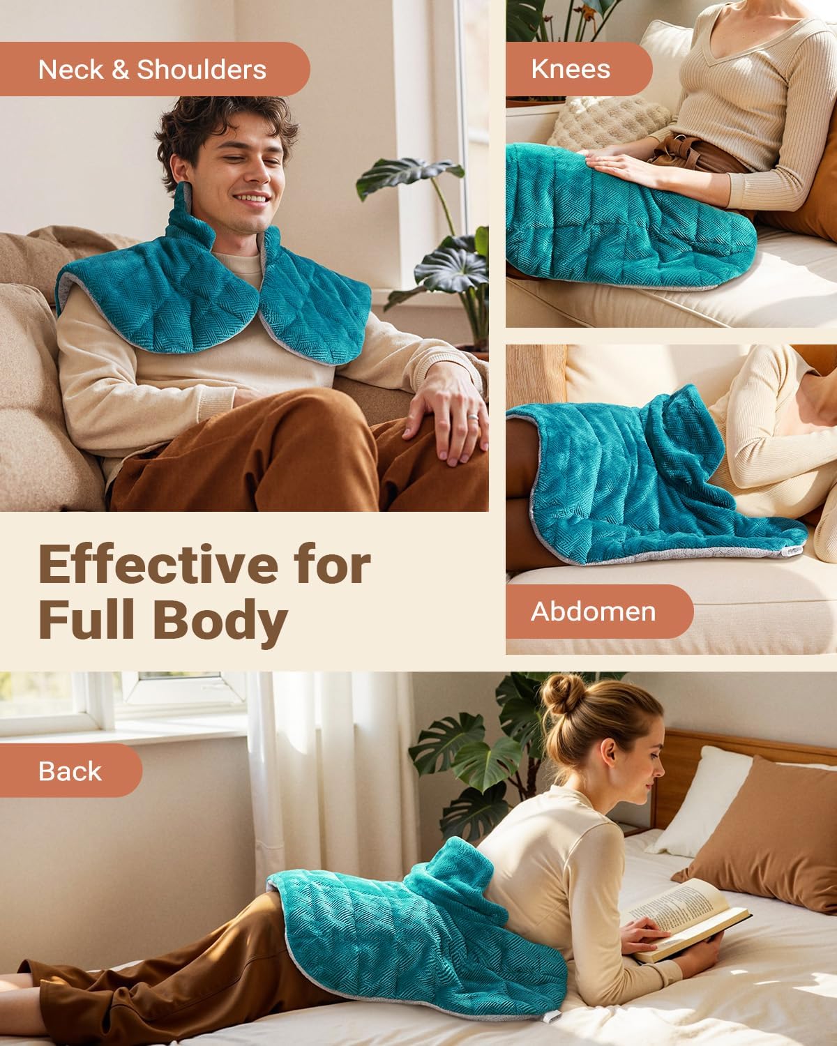 Graphene-Infused Heating Pad for Neck, Shoulders & Back
