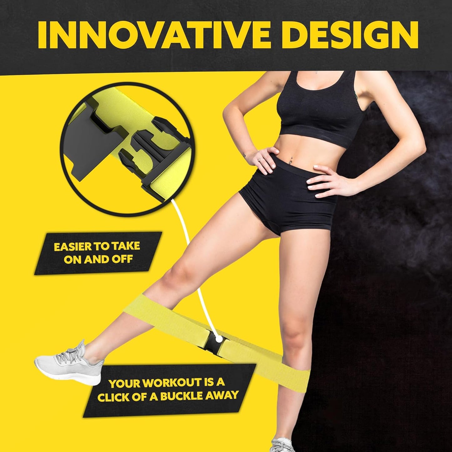 Fabric Resistance Bands for Working Out - 5 Exercise Bands Set for Legs and Glutes - Booty Bands for Women and Men - Thick Cloth Workout Bands for Physical Therapy, Hip Training