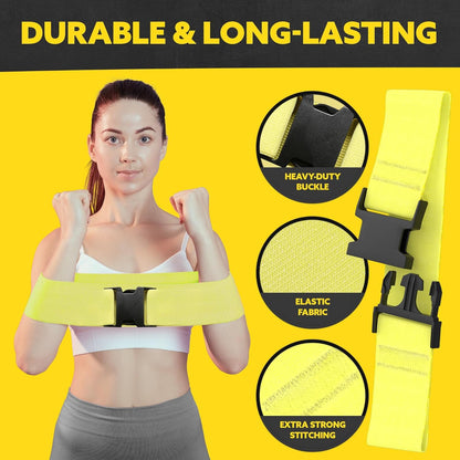 Fabric Resistance Bands for Working Out - 5 Exercise Bands Set for Legs and Glutes - Booty Bands for Women and Men - Thick Cloth Workout Bands for Physical Therapy, Hip Training