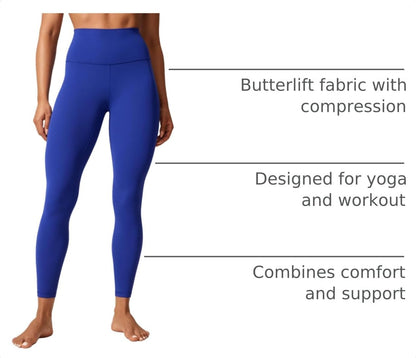 Butterlift Leggings 25" | Buttery Soft, Moderate Compression, Yoga, Pilates, High Waisted, for Women
