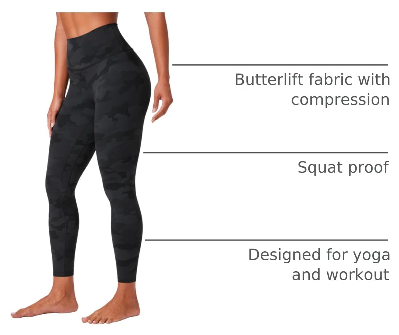 Butterlift Leggings 25" | Buttery Soft, Moderate Compression, Yoga, Pilates, High Waisted, for Women