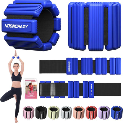 Pilates Wrist Ankle Weights for Women, Wearable Strong Arm & Leg Weights Set of 2(1 lb/2.2 lbs Each), Adjustable Ankle Weights for Walking, Yoga, Dance, Barre, Gym