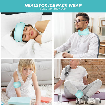 Neck Ice Pack Wrap, Reusable Cold/Hot Gel for Neck Pain, Black
