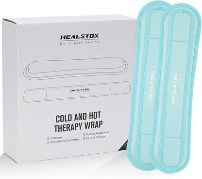 Neck Ice Pack Wrap, Reusable Cold/Hot Gel for Neck Pain, Black