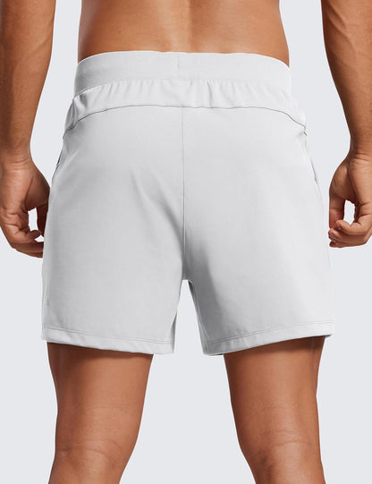 4-Way Stretch Workout Shorts 5" | Wrinkle-Free, Premium Soft, Casual, Pockets, for Men