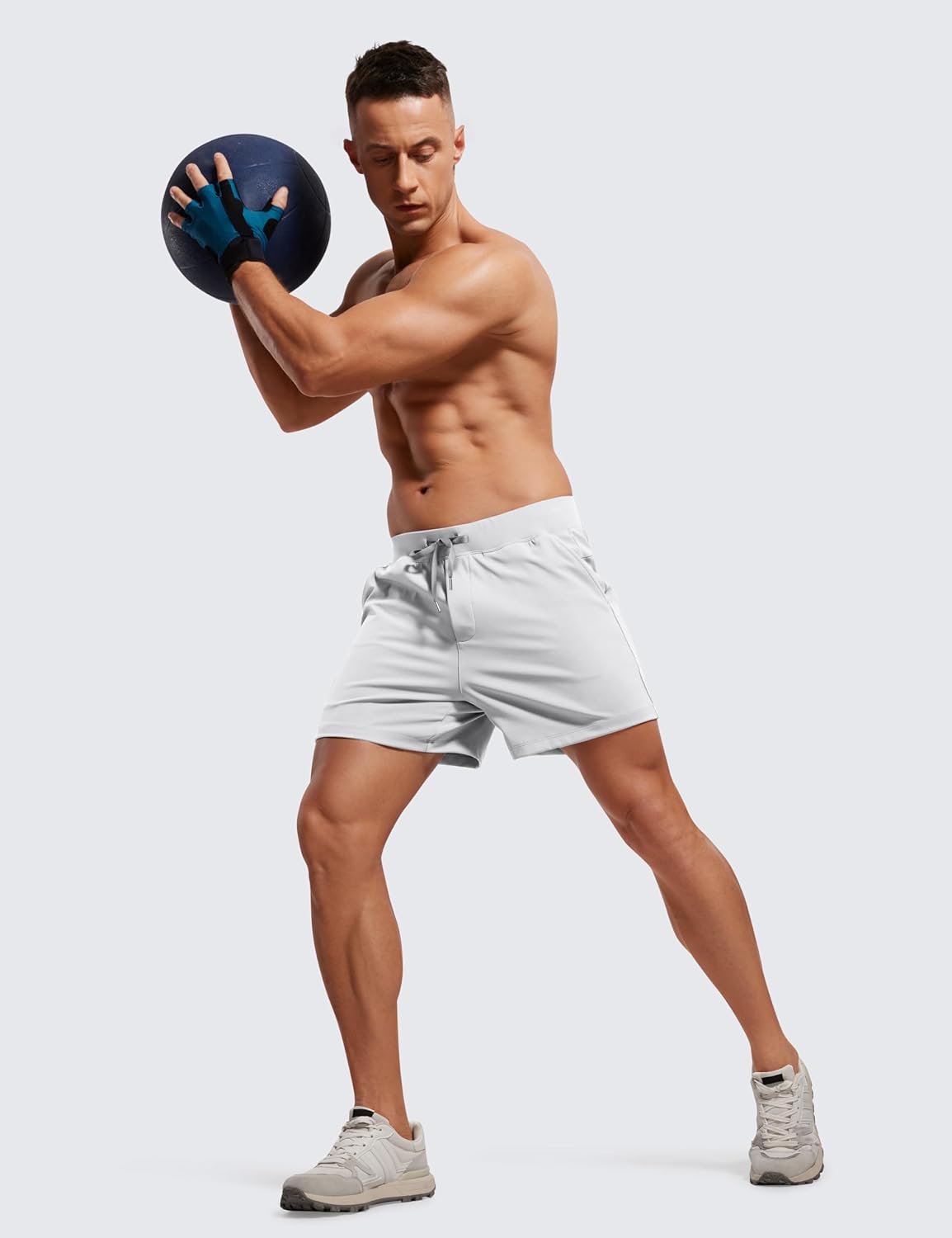 4-Way Stretch Workout Shorts 5" | Wrinkle-Free, Premium Soft, Casual, Pockets, for Men