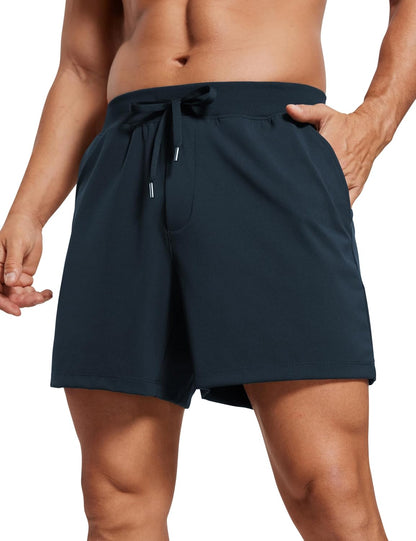 4-Way Stretch Workout Shorts 5" | Wrinkle-Free, Premium Soft, Casual, Pockets, for Men
