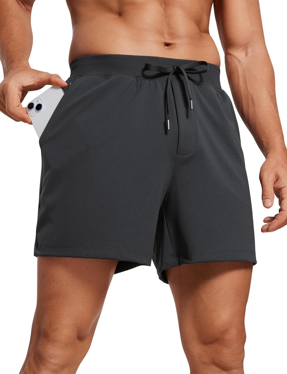 4-Way Stretch Workout Shorts 5" | Wrinkle-Free, Premium Soft, Casual, Pockets, for Men