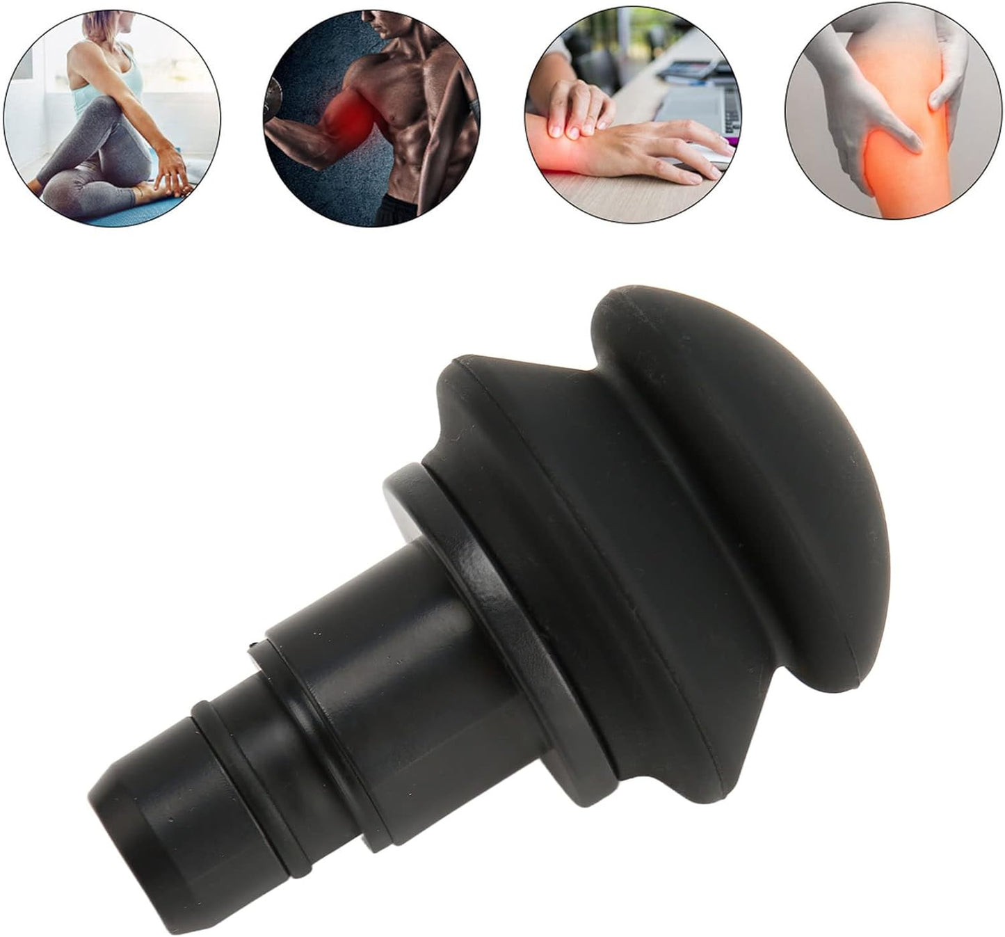 Fascia Massage Head 18mm Muscle Massage Head Silicone Gas Cushion Fascia le Massage, 18mm Muscle Massage Head Silicone Gas Cushion Massager Replacement Head for Head Legs