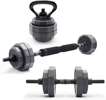 Adjustable Weight Set, Multi-Use Adjustable Dumbbell Set for Home Gym Strength Training, Quick Change Free Weights System, Compact Workout Equipment, Multiple Weight Options