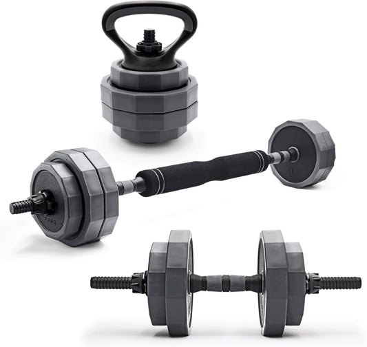 Adjustable Weight Set, Multi-Use Adjustable Dumbbell Set for Home Gym Strength Training, Quick Change Free Weights System, Compact Workout Equipment, Multiple Weight Options