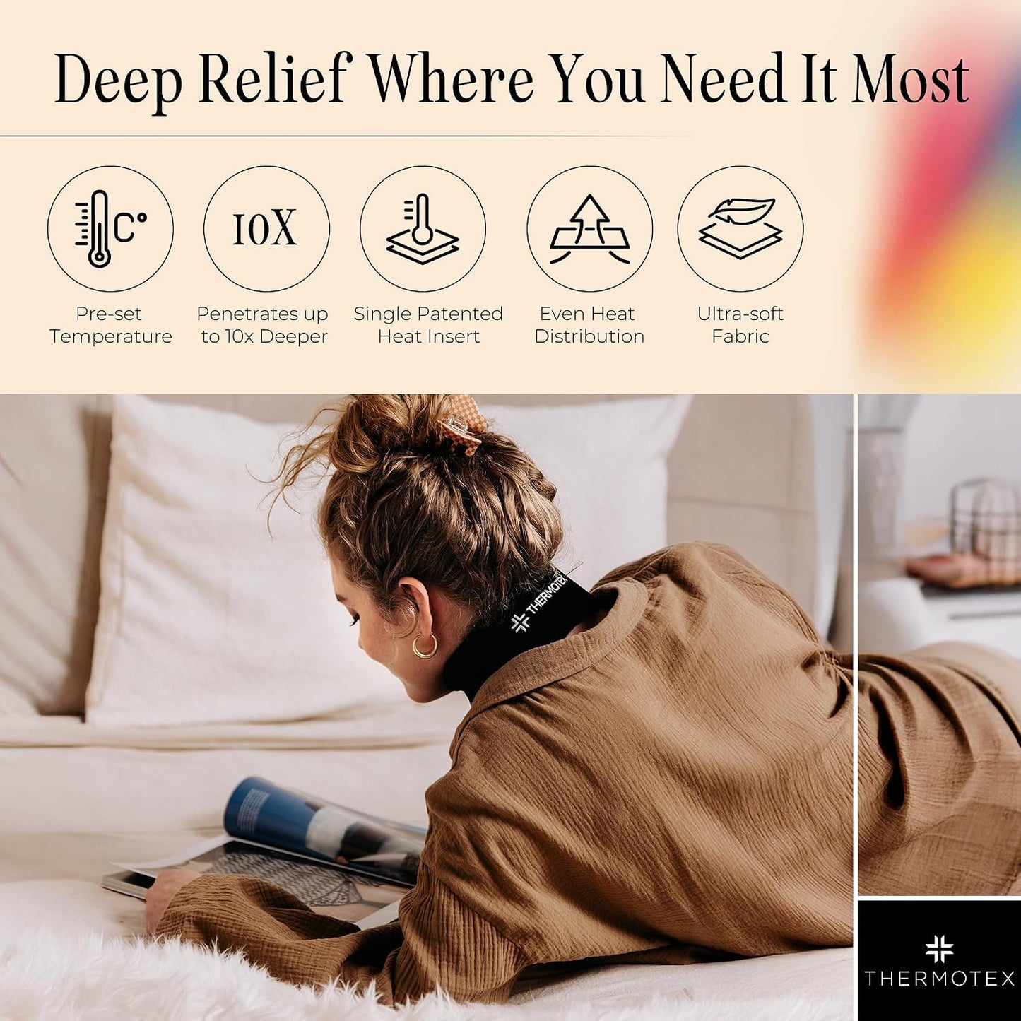 Neck Far Infrared Heating Pad, Pain Relief, HSA-FSA Eligible