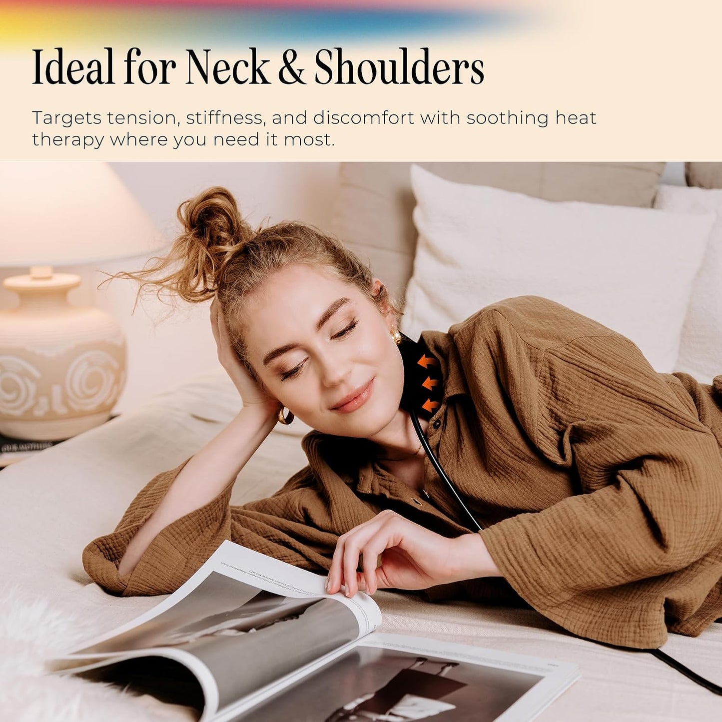 Neck Far Infrared Heating Pad, Pain Relief, HSA-FSA Eligible