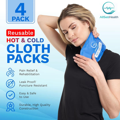 Ice Pack for Neck and Shoulders, Neck Ice Pack Wrap with 2 Reusable Packs