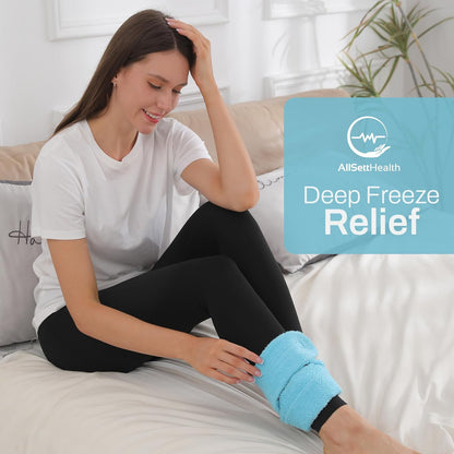 Ice Pack for Neck and Shoulders, Neck Ice Pack Wrap with 2 Reusable Packs