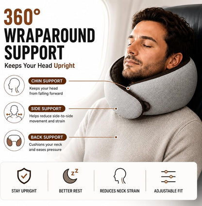 Travel Pillows shunhuomaoyi for Airplanes,2026 New Travel Pillow,Travel Neck Pillow Airplane Memory Foam Travel Pillow Neck Pillow for Traveling Suitable for Airplanes,Offices and Cars