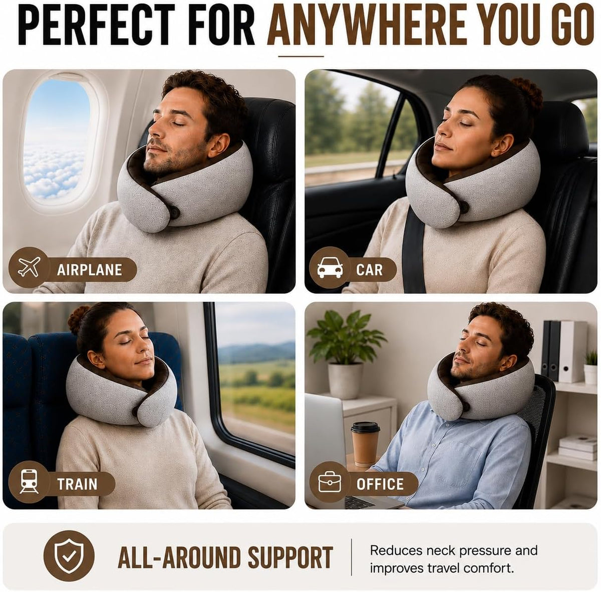 Travel Pillows shunhuomaoyi for Airplanes,2026 New Travel Pillow,Travel Neck Pillow Airplane Memory Foam Travel Pillow Neck Pillow for Traveling Suitable for Airplanes,Offices and Cars