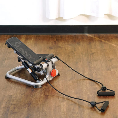 Mini Steppers with Digital Monitor and Resistance Bands, Compact Low-Impact Cardio Machines for Home Workouts