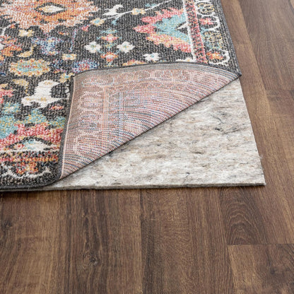Non Slip Rug Pad 3' x 5'- 1/4" Thick Felt + Latex Rubber Gripper - Dual Surface Cushion for Hardwood, Carpet, Tile Floors, Made in USA - Colors A
