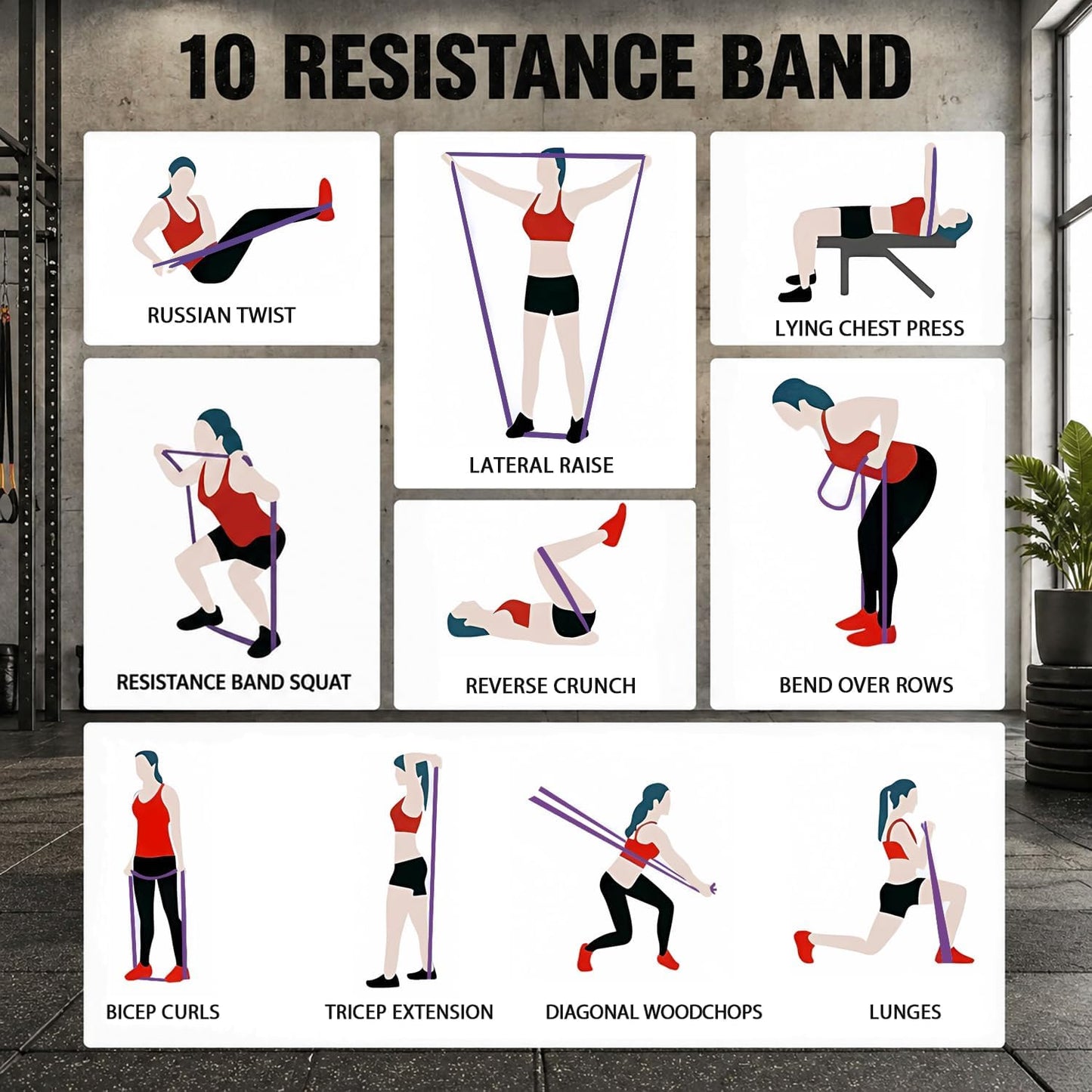 Pull Up Assistance Bands,Muit Levels Resistance Bands for Senior/Adults,Exercise Bands with Door Anchor, Strength Bands for Fitness Training, Physical Therapy,Home Gym Workouts