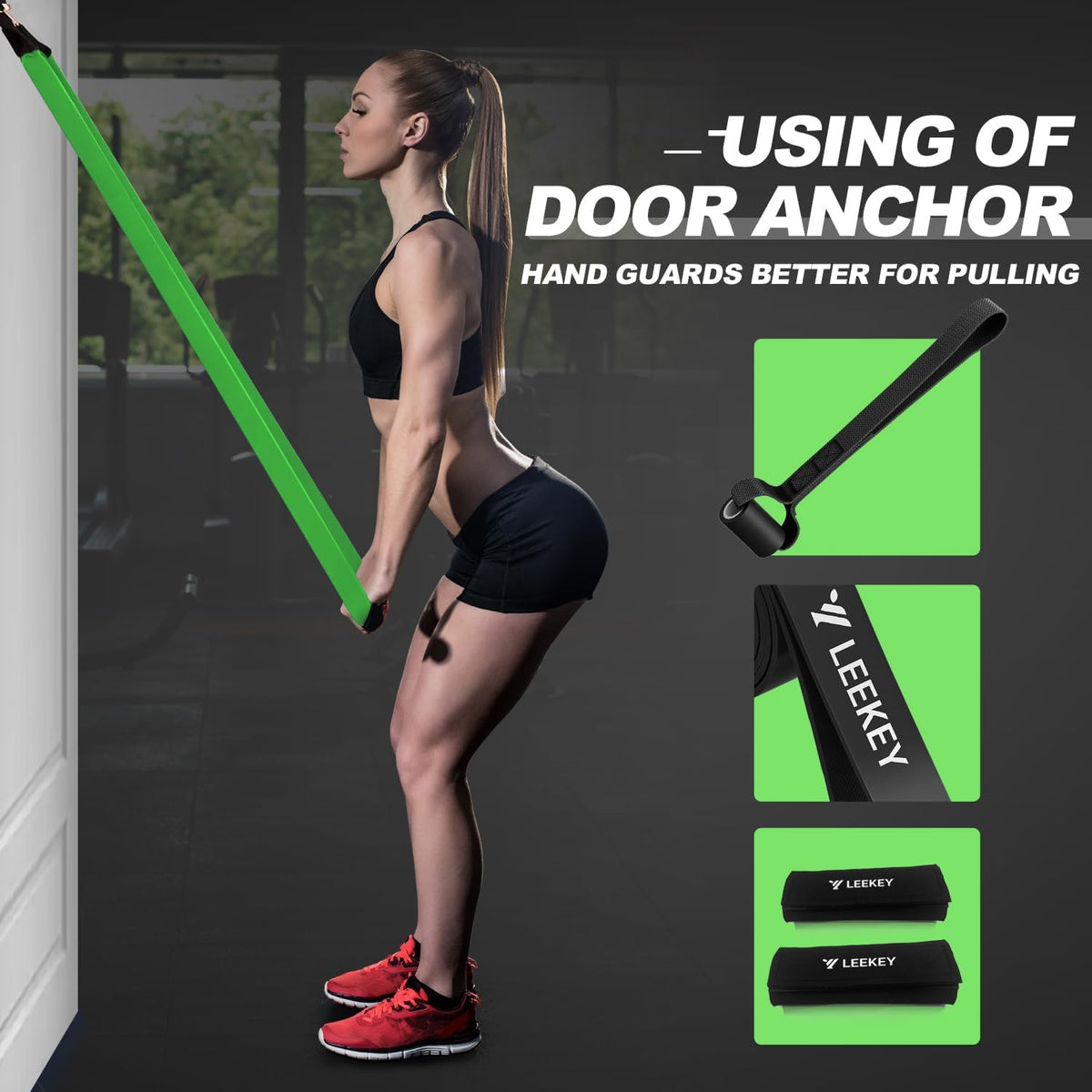 Pull Up Assistance Bands,Muit Levels Resistance Bands for Senior/Adults,Exercise Bands with Door Anchor, Strength Bands for Fitness Training, Physical Therapy,Home Gym Workouts