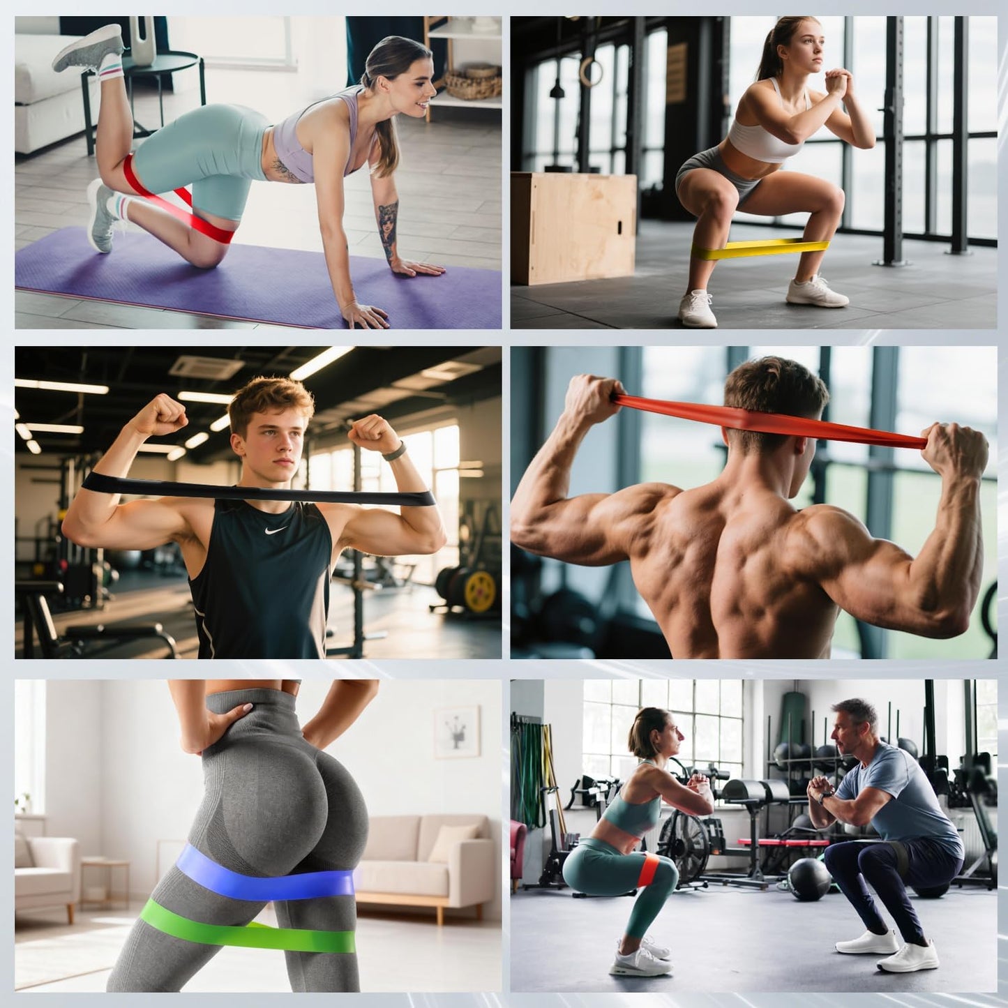Pull Up Assistance Bands,Muit Levels Resistance Bands for Senior/Adults,Exercise Bands with Door Anchor, Strength Bands for Fitness Training, Physical Therapy,Home Gym Workouts