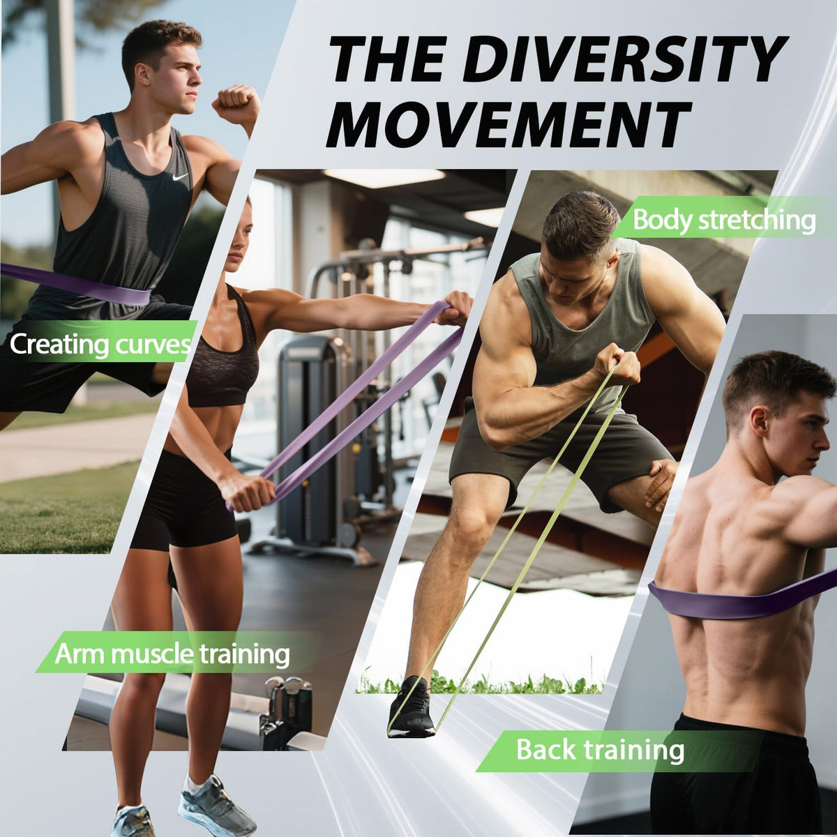 Pull Up Assistance Bands,Muit Levels Resistance Bands for Senior/Adults,Exercise Bands with Door Anchor, Strength Bands for Fitness Training, Physical Therapy,Home Gym Workouts