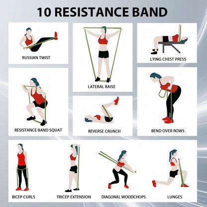 Pull Up Assistance Bands,Muit Levels Resistance Bands for Senior/Adults,Exercise Bands with Door Anchor, Strength Bands for Fitness Training, Physical Therapy,Home Gym Workouts