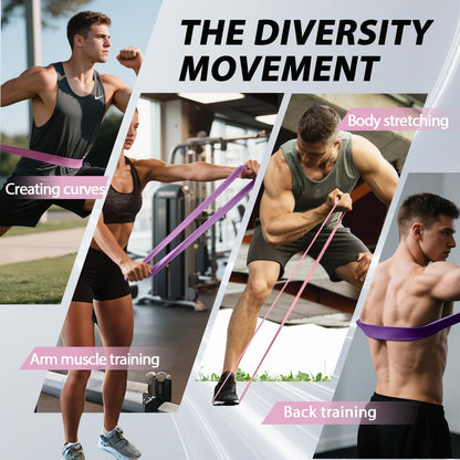 Pull Up Assistance Bands,Muit Levels Resistance Bands for Senior/Adults,Exercise Bands with Door Anchor, Strength Bands for Fitness Training, Physical Therapy,Home Gym Workouts