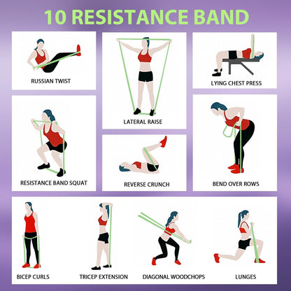 Pull Up Assistance Bands,Muit Levels Resistance Bands for Senior/Adults,Exercise Bands with Door Anchor, Strength Bands for Fitness Training, Physical Therapy,Home Gym Workouts