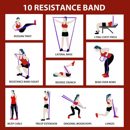 Pull Up Assistance Bands,Muit Levels Resistance Bands for Senior/Adults,Exercise Bands with Door Anchor, Strength Bands for Fitness Training, Physical Therapy,Home Gym Workouts