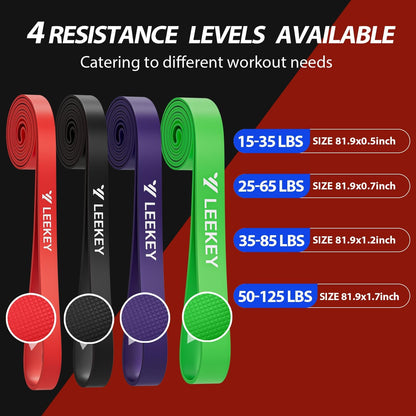 Pull Up Assistance Bands,Muit Levels Resistance Bands for Senior/Adults,Exercise Bands with Door Anchor, Strength Bands for Fitness Training, Physical Therapy,Home Gym Workouts