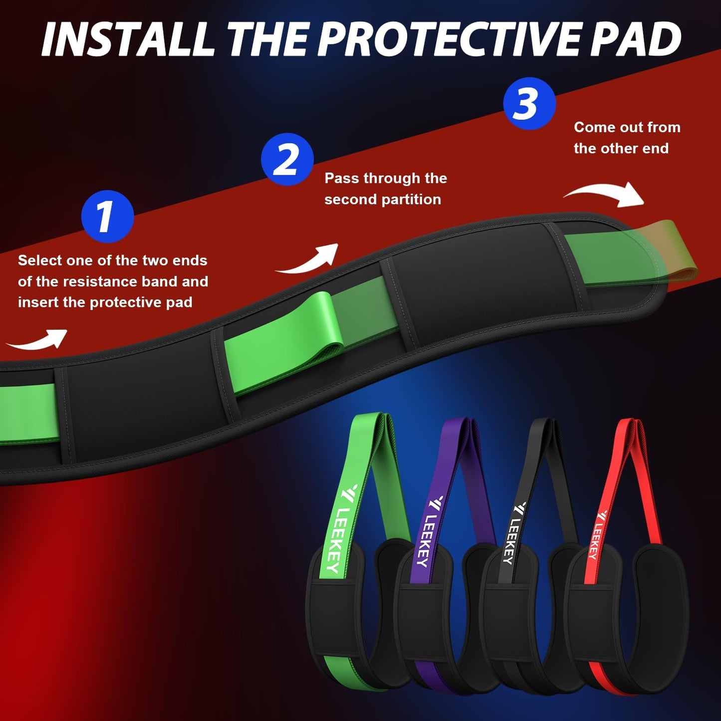 Pull Up Assistance Bands,Muit Levels Resistance Bands for Senior/Adults,Exercise Bands with Door Anchor, Strength Bands for Fitness Training, Physical Therapy,Home Gym Workouts