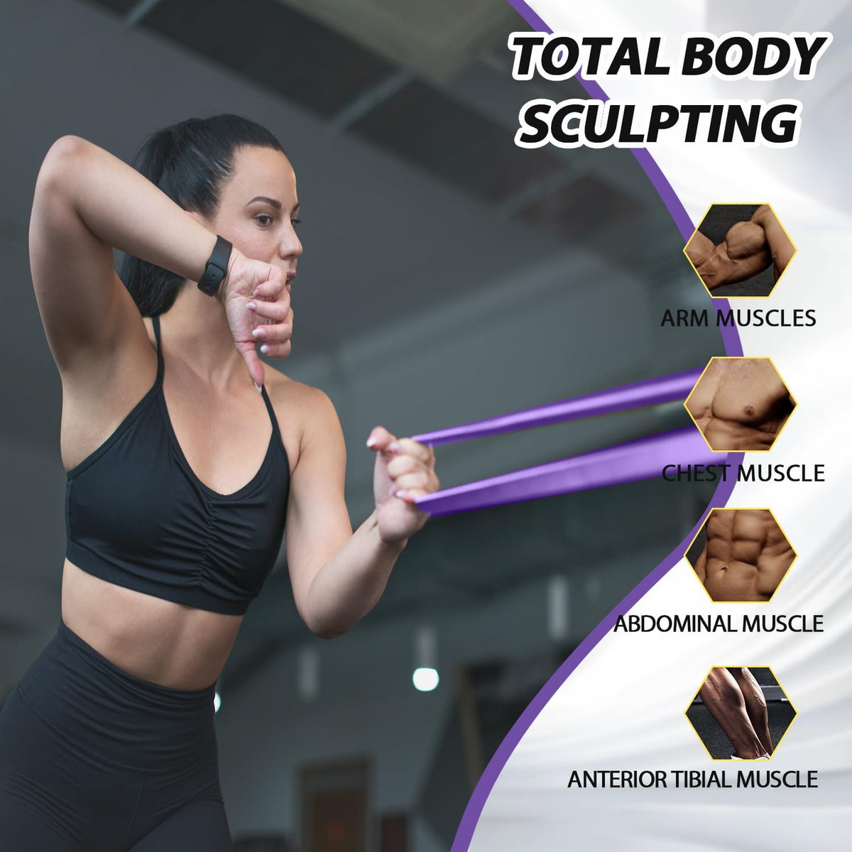 Pull Up Assistance Bands,Muit Levels Resistance Bands for Senior/Adults,Exercise Bands with Door Anchor, Strength Bands for Fitness Training, Physical Therapy,Home Gym Workouts