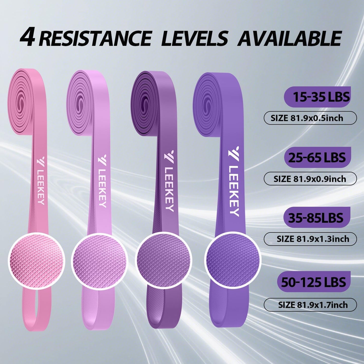 Pull Up Assistance Bands,Muit Levels Resistance Bands for Senior/Adults,Exercise Bands with Door Anchor, Strength Bands for Fitness Training, Physical Therapy,Home Gym Workouts