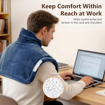 Heating Pads for Neck and Shoulders and Back, Neck Heating Pad