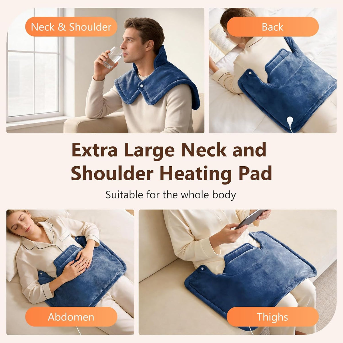 Heating Pads for Neck and Shoulders and Back, Neck Heating Pad