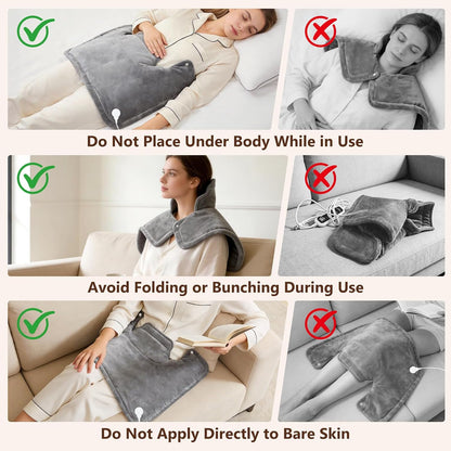 Heating Pads for Neck and Shoulders and Back, Neck Heating Pad