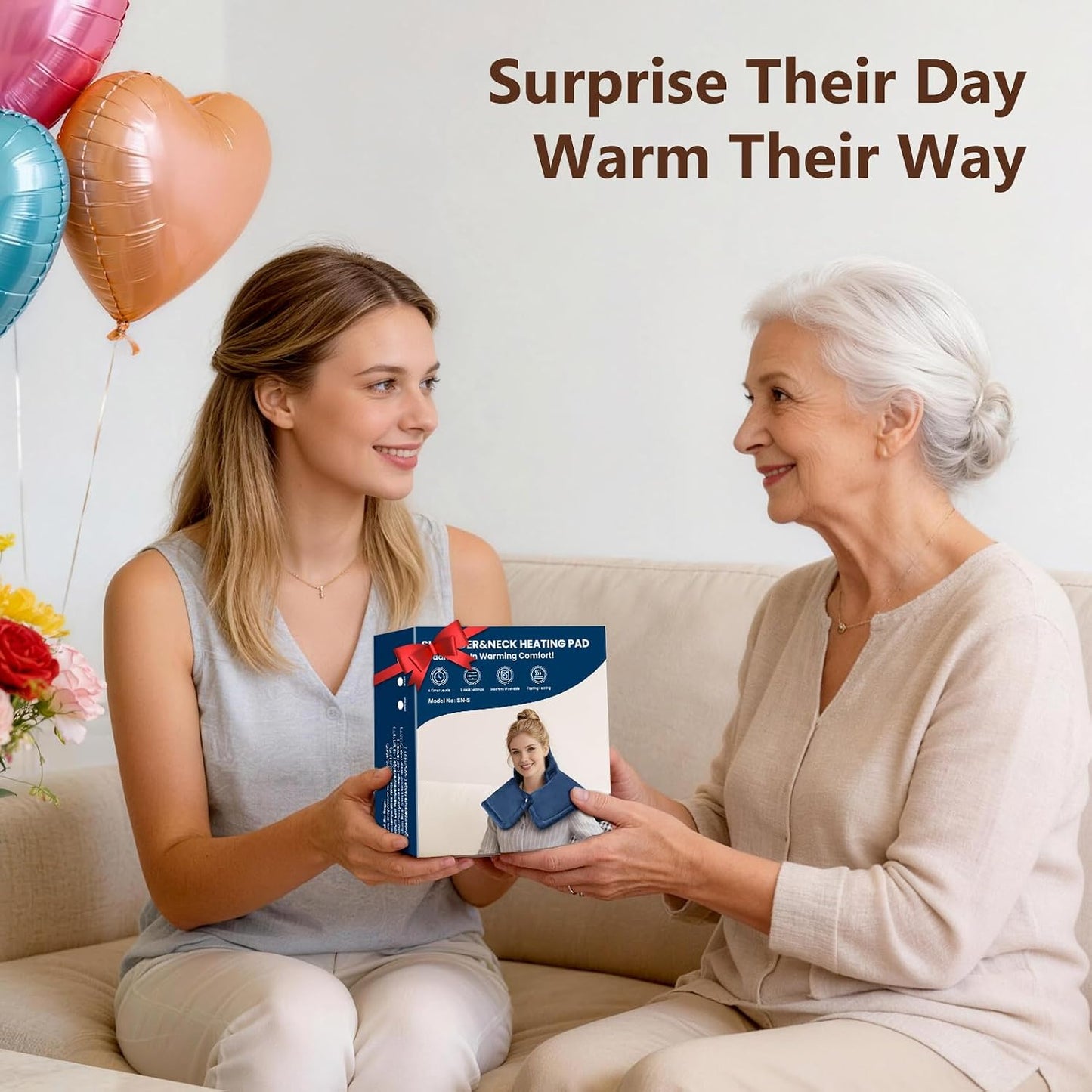 Heating Pads for Neck and Shoulders and Back, Neck Heating Pad