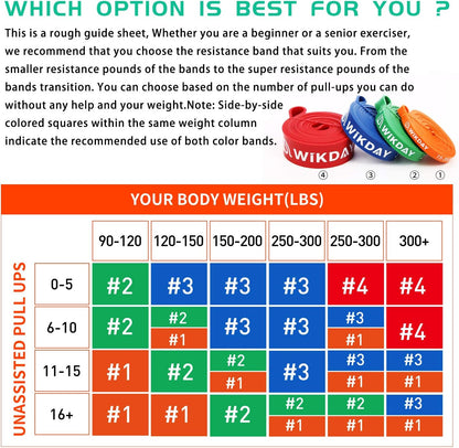 Resistance Bands for Working Out, Exercise Bands, Workout Bands, Pull Up Assistance Bands for Body Stretching Training Physical Therapy Muscle Training for Men & Women