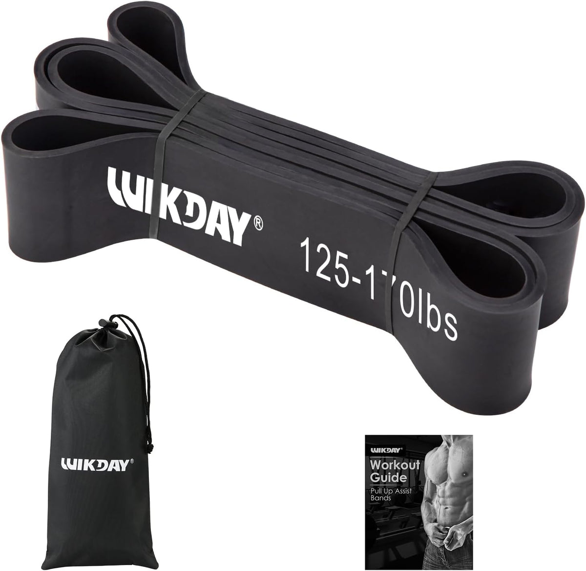 Resistance Bands for Working Out, Exercise Bands, Workout Bands, Pull Up Assistance Bands for Body Stretching Training Physical Therapy Muscle Training for Men & Women