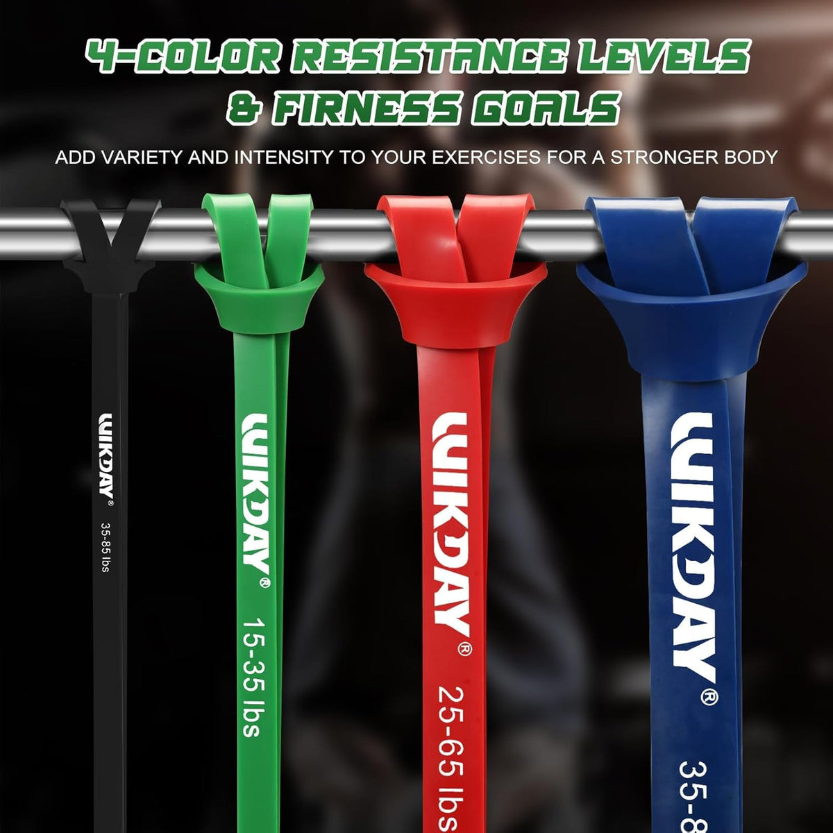 Resistance Bands for Working Out, Exercise Bands, Workout Bands, Pull Up Assistance Bands for Body Stretching Training Physical Therapy Muscle Training for Men & Women
