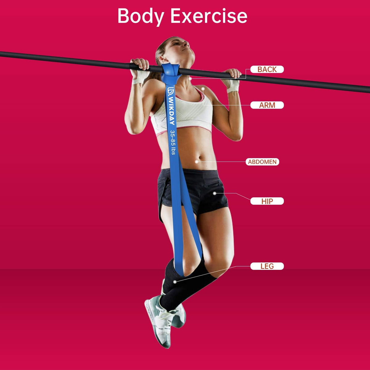 Resistance Bands for Working Out, Exercise Bands, Workout Bands, Pull Up Assistance Bands for Body Stretching Training Physical Therapy Muscle Training for Men & Women