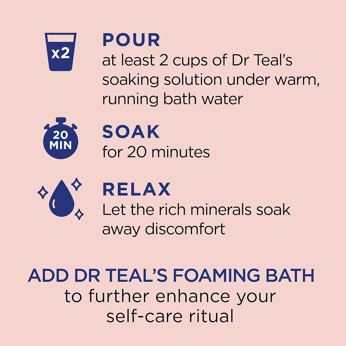 Pure Epsom Salt Soak, Wellness Therapy with Rosemary & Mint, 3 lbs (Pack of 4)