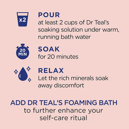 Pure Epsom Salt Soak, Wellness Therapy with Rosemary & Mint, 3 lbs (Pack of 4)