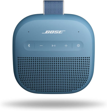 SoundLink Micro Portable Bluetooth Speaker (2nd Gen), Wireless Outdoor Speaker, Up to 12 Hours Battery Life, Waterproof and Dustproof, Blue Dusk