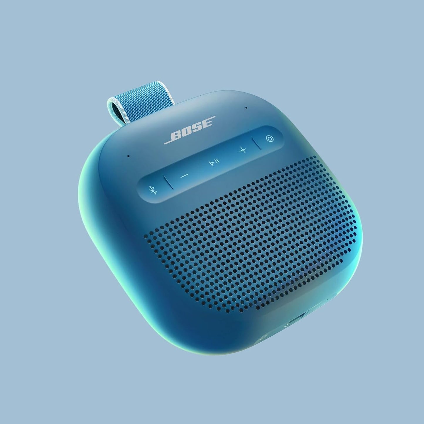 SoundLink Micro Portable Bluetooth Speaker (2nd Gen), Wireless Outdoor Speaker, Up to 12 Hours Battery Life, Waterproof and Dustproof, Blue Dusk