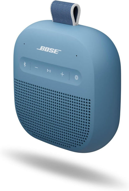 SoundLink Micro Portable Bluetooth Speaker (2nd Gen), Wireless Outdoor Speaker, Up to 12 Hours Battery Life, Waterproof and Dustproof, Blue Dusk