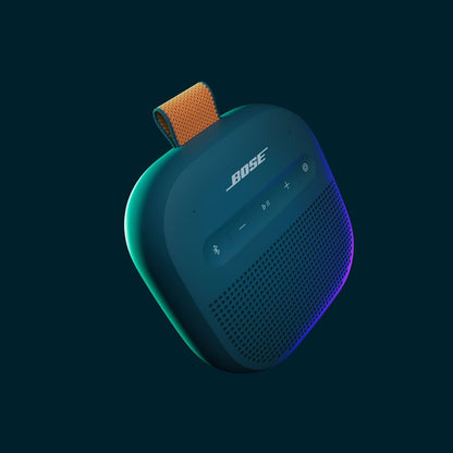 SoundLink Micro Portable Bluetooth Speaker (2nd Gen), Wireless Outdoor Speaker, Up to 12 Hours Battery Life, Waterproof and Dustproof, Blue Dusk